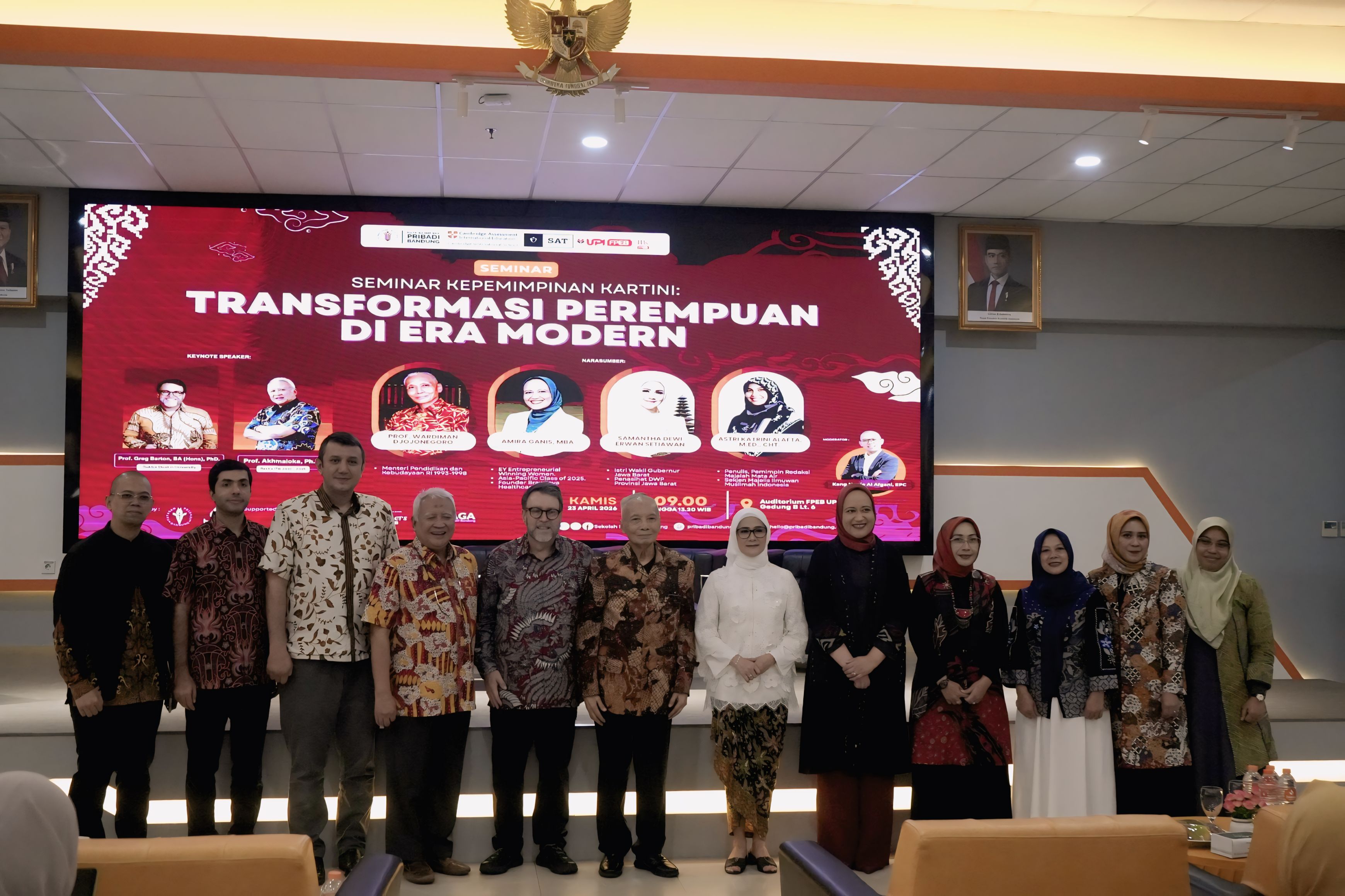Pribadi Bandung Menggelar Seminar Nasional Kepemimpinan Kartini di Auditorium FPEB UPI